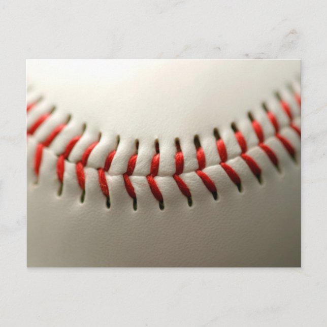 Baseboll närbild vykort (Framsida)