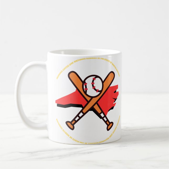 Baseboll och kaffe i North Carolina  Kaffemugg (Vänster)