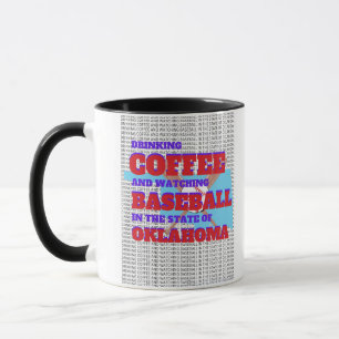 Baseboll och kaffe i Oklahoma Mugg
