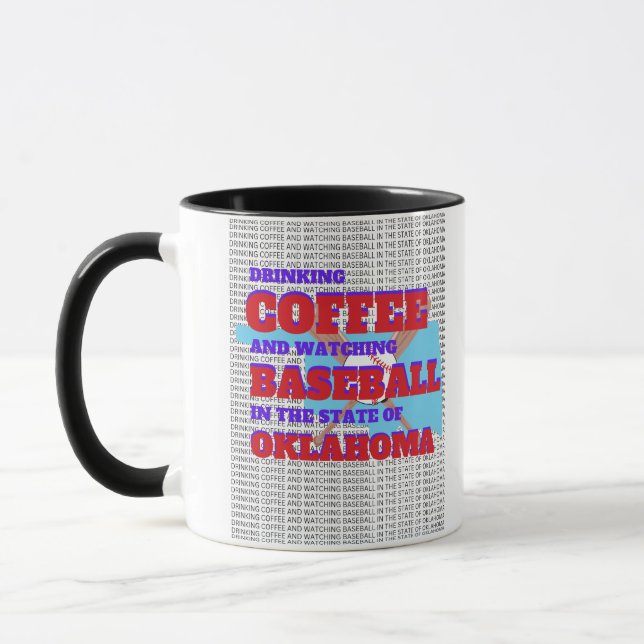 Baseboll och kaffe i Oklahoma  Mugg (Vänster)