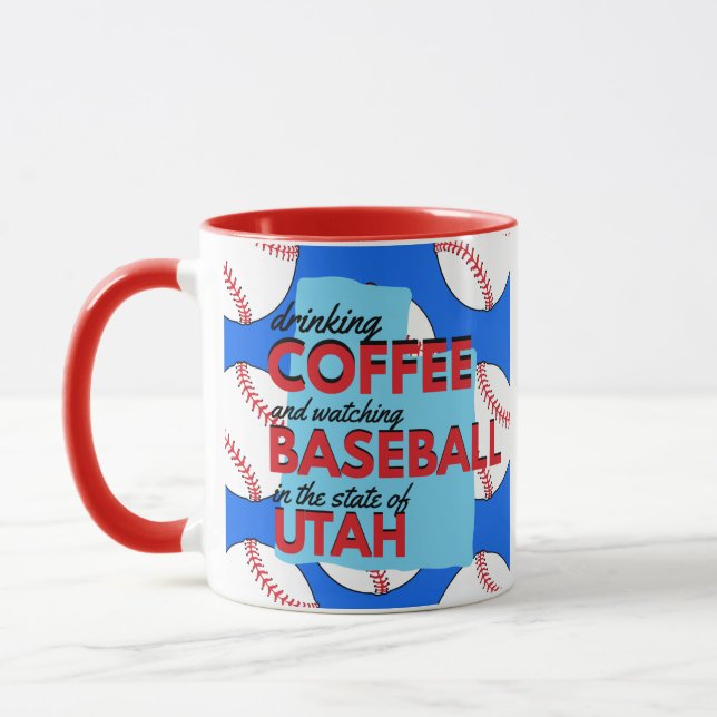 Baseboll och kaffe i Utah Mugg (Vänster)
