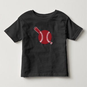 Baseboll och slagträ ikon t shirt