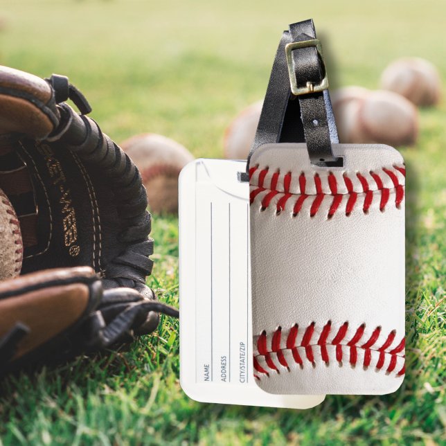 Baseboll och Softboll Röd Syttning Bagagebricka (Skapare uppladdad)