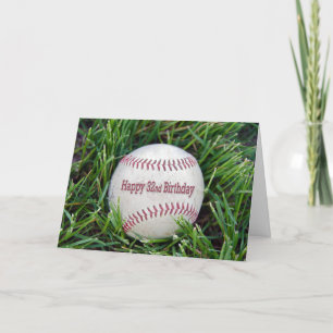 baseboll på gräs för 32-årsdag kort