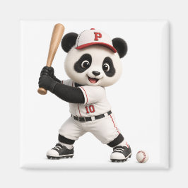 Baseboll Panda Magnet
