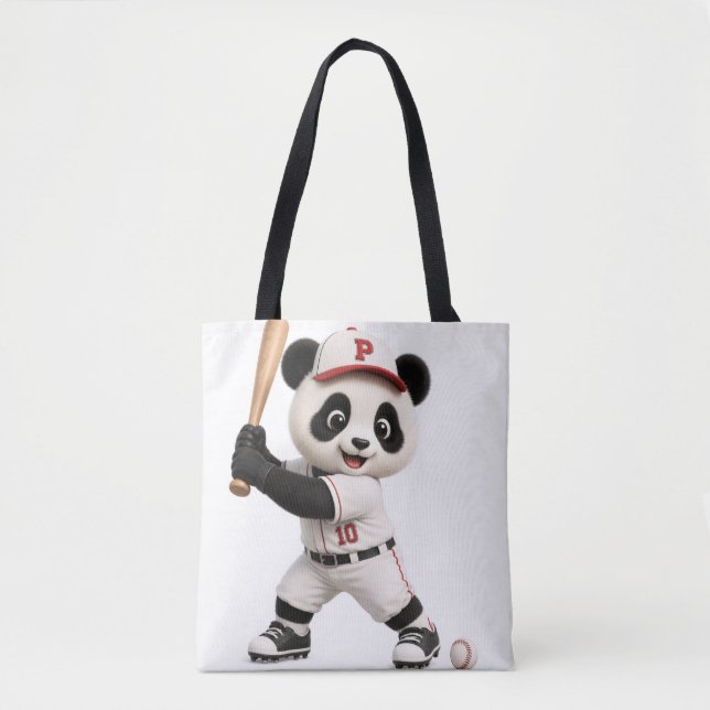 Baseboll Panda  Tygkasse (Framsida)