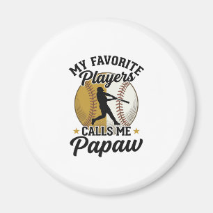 Baseboll Papaw Favoritspelare Vintage Tröja Desi Magnet