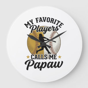 Baseboll Papaw Favoritspelare Vintage Tröja Desi Stor Klocka
