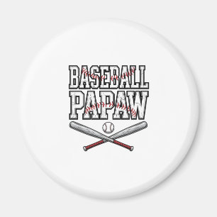 Baseboll Papaw Vintage Gravyr Design_1 Magnet
