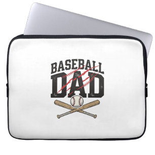 Baseboll Pappa Distressed Vintage Graverad Shirt D Laptop Fodral