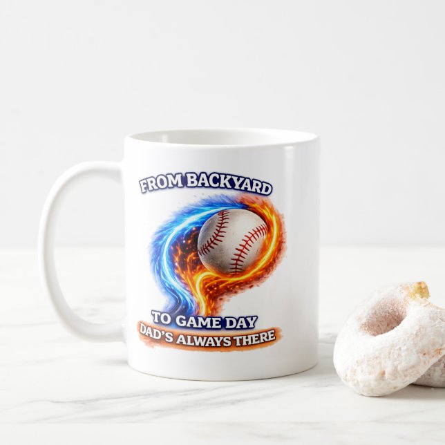 Baseboll Pappa Mugg – Från Bakgård till Matchdag P (Med munk)