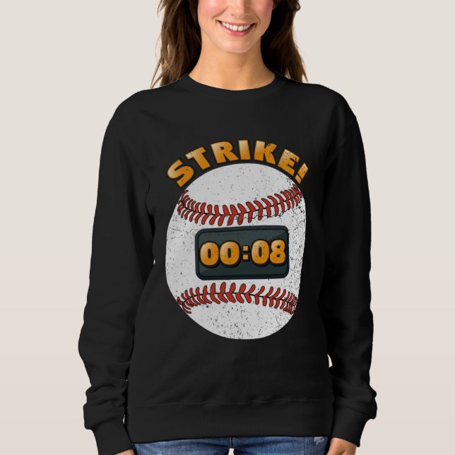 Baseboll Pitch Klocka 15 Sekunders Regel Batter Bo T Shirt (Framsida)