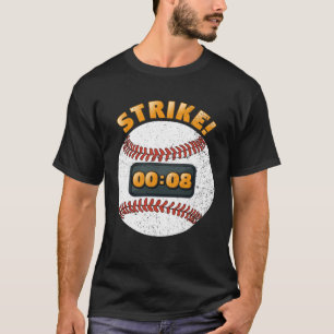 Baseboll Pitch Klocka 15 Sekunders Regel Batter Bo T Shirt