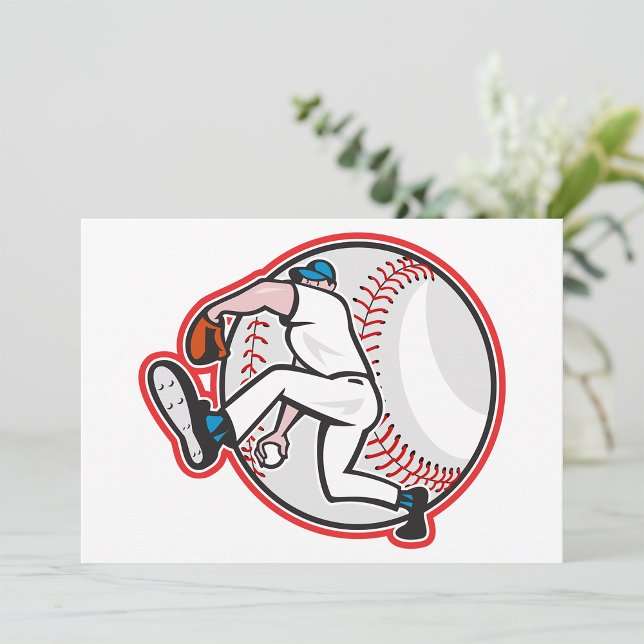 Baseboll Pitcher Inbjudningar (Skapare uppladdad)