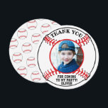 Baseboll Pojkar Foto Födelsedag  Tack Kort<br><div class="desc">Baseboll Pojkar Foto Födelsedag Tacksamhetskort. Baseboll födelsedag tack runt kort med ett anpassat foto. Lägg till ditt foto och text.</div>