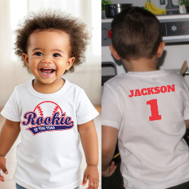 Baseboll Rookie of the Year Baseboll 1-årsfest T Shirt
