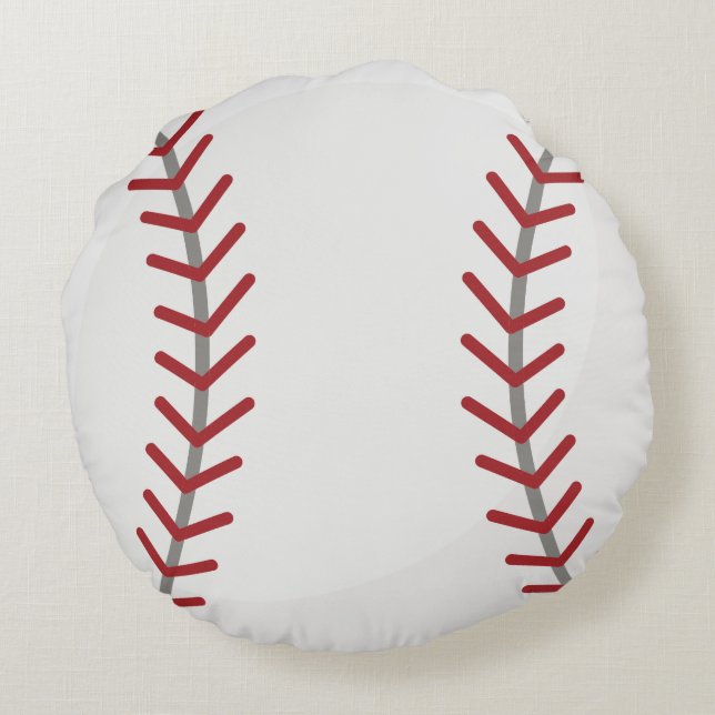 Baseboll Rund Kudde (Baksidan)