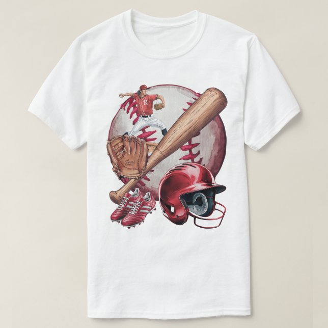 Baseboll Säsong Herr Basic T-Shirt (Design framsida)