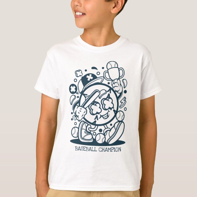 BASEBOLL SERIE MÄSTARE T SHIRT (Framsida)