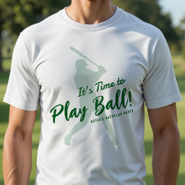 Baseboll Sjungkarfest Dags att Spela Boll T Shirt