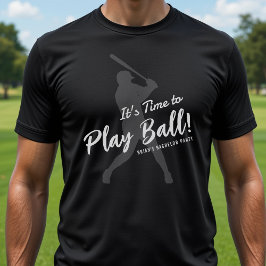 Baseboll Sjungkarfest Dags att Spela Boll T Shirt