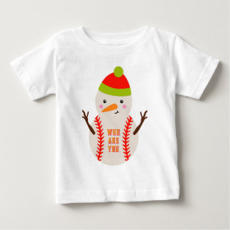 Baseboll Snömannen Barn T-Shirt Unik