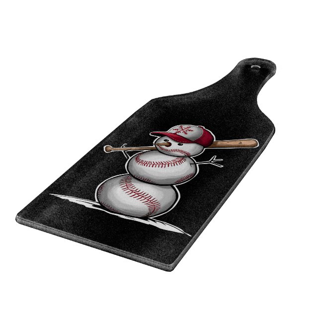 Baseboll Snömannen Bollar Snö Jul Xmas Gåvor (Hörn)