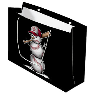 Baseboll Snömannen Bollar Snö Jul Xmas Gåvor