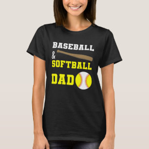 Baseboll & Softboll Pappa Fars dag för pappor T Shirt