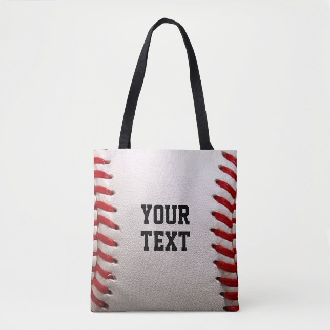 Baseboll Softboll Sy Custom Text Tygkasse (Framsida)