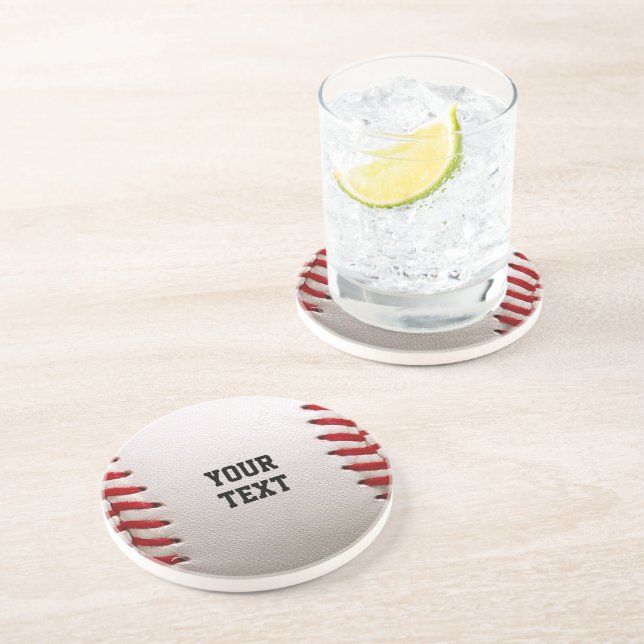 Baseboll Softboll Sy Custom Text Underlägg (Sidan)
