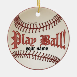 Baseboll Spela Boll Julgransprydnad Keramik