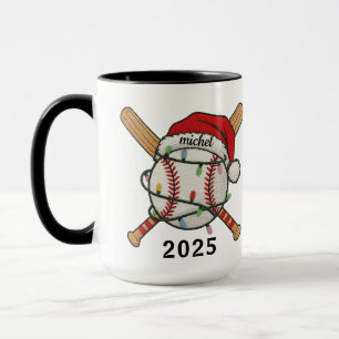 Baseboll Sport Jul 2025 Mugg Anpassat Namn