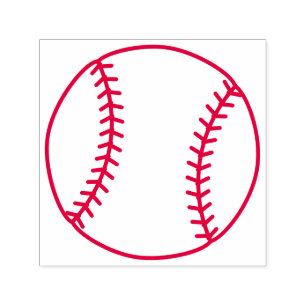 Baseboll, Sportboll Självfärgande Stämpel
