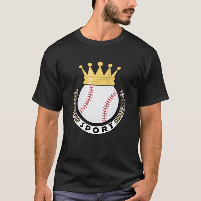 Baseboll - Sporternas konung T Shirt (Framsida)
