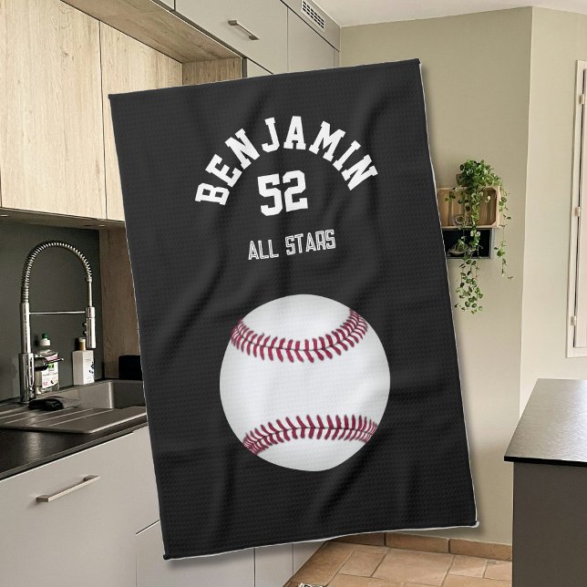 Baseboll sportshandduk, tränarhandduk kökshandduk (Skapare uppladdad)
