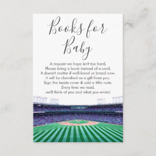 Baseboll-tema böcker för baby inneslutningskort tilläggskort