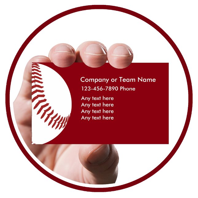 Baseboll tema visitkort (Skapare uppladdad)