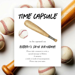 Baseboll tidskapsel 1-årsdag  poster