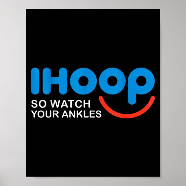 Baseboll Tröja Män Kvinnor Barn Cool Ihoop Poster (Framsidan)