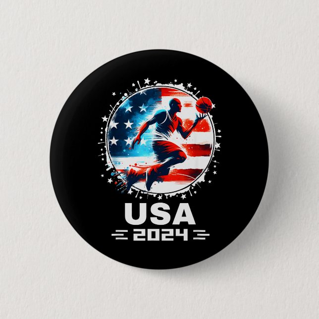 Baseboll Usa Flygande Bisonrel 2024 Baseboll Usa T Knapp (Framsida)