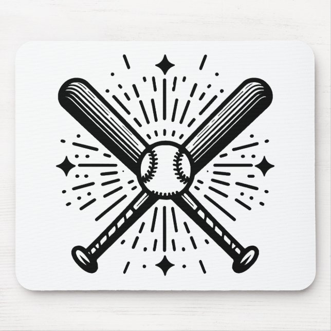 baseboll vintage musmatta (Framsidan)