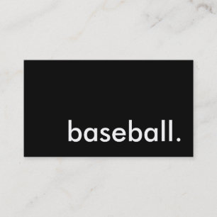 baseboll. visitkort