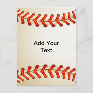 Baseboll Vykort