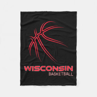 Baseboll Wi Älskar Badger State Souvenir Fleecefilt