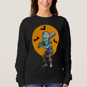 Baseboll Zombie Halloween Män Pojkar Baseboll Hall T Shirt