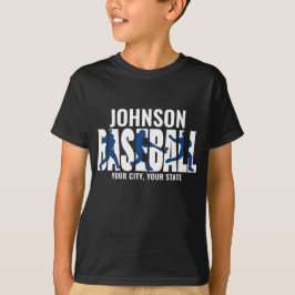 Basebollag LÄGG TILL NAMN Mästare Spelare T Shirt