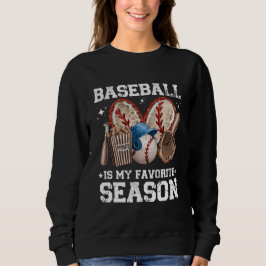 Basebollälskare Tröja Baseboll Är Min Favoritsäson