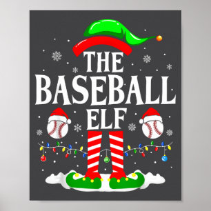 Basebollälvan Rolig Jul Srt Julälskare Xmas E Poster