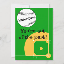 Basebollbarn klassrum Valentine högtidskort